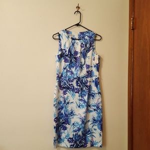 Dress Barn blue and white floral dress